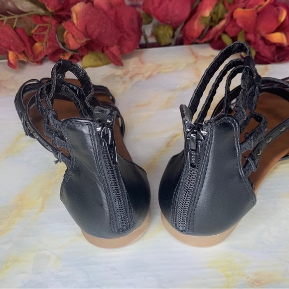 SO Black Silver Stud Gladiator Sandals - Picture 10 of 13